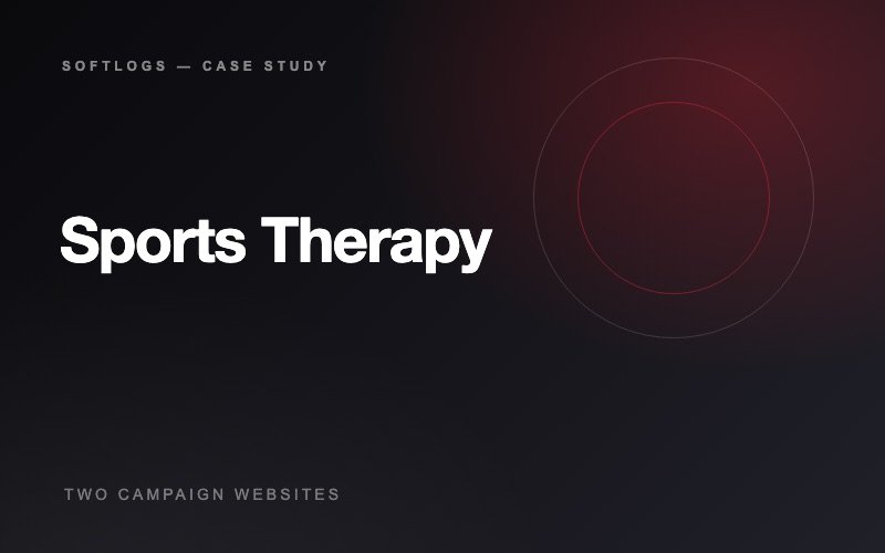 Sports Therapy — Two Campaign Websites